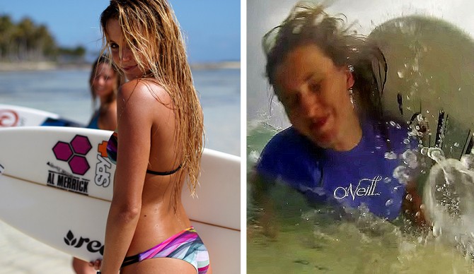 Left: How we all imagine it. Right: The Not So Sext Wipeout