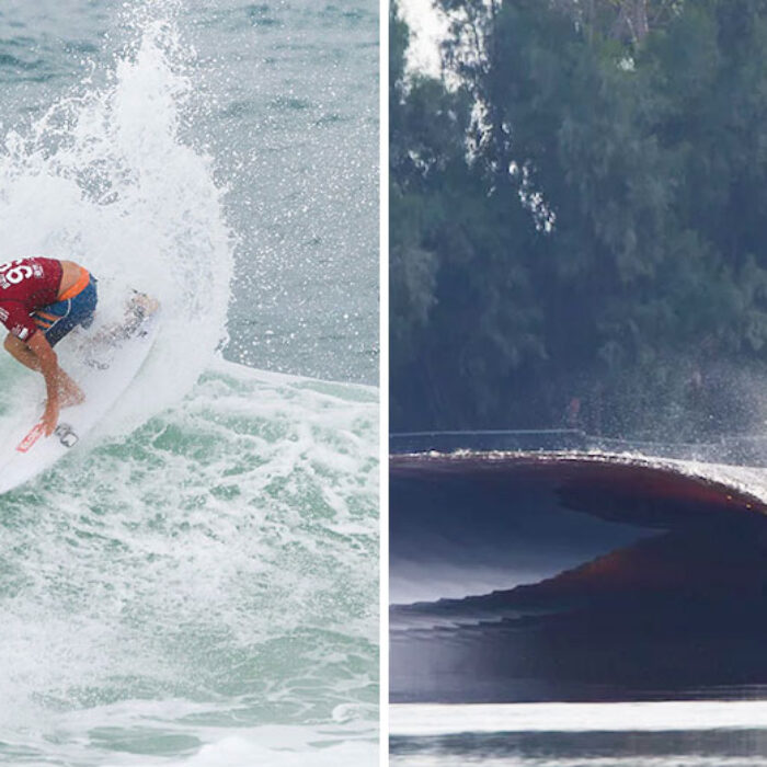 Taj in Rio. Slater in contest heaven. Seriously, it just makes so much more sense. Photos: WSL/Screenshot