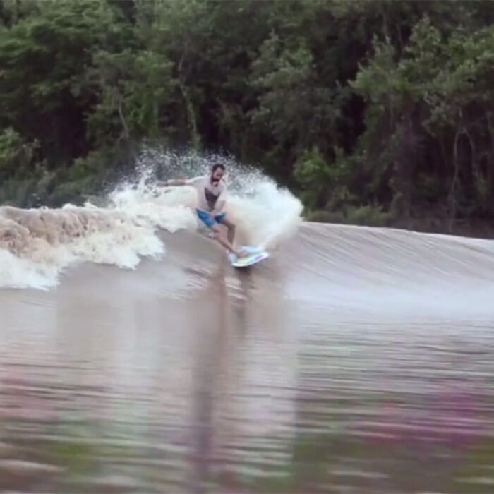 River surfing