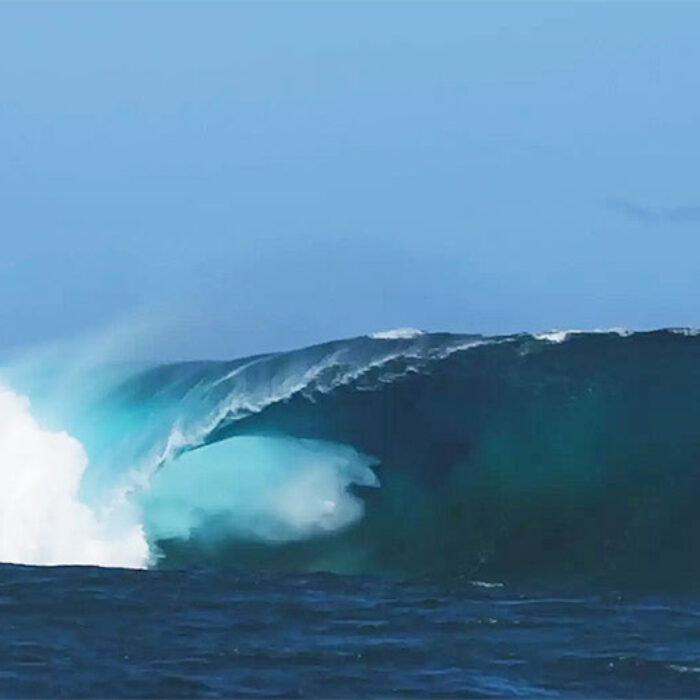 A few days ago, surf forecasts began reporting a massive purple blob heading directly towards Fiji.