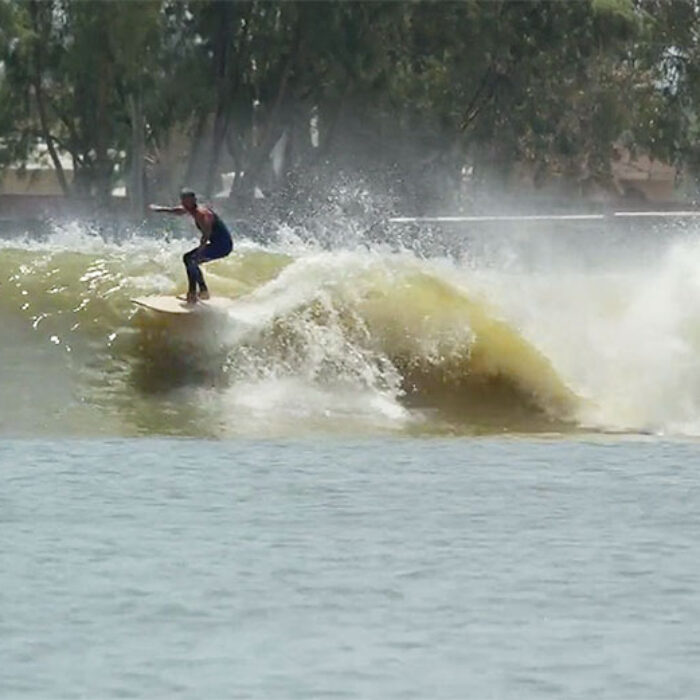 Here are two things that take a lot of shit for no good reason smashed together into one clip: a longboard and Kelly's wave. And it is awesome.