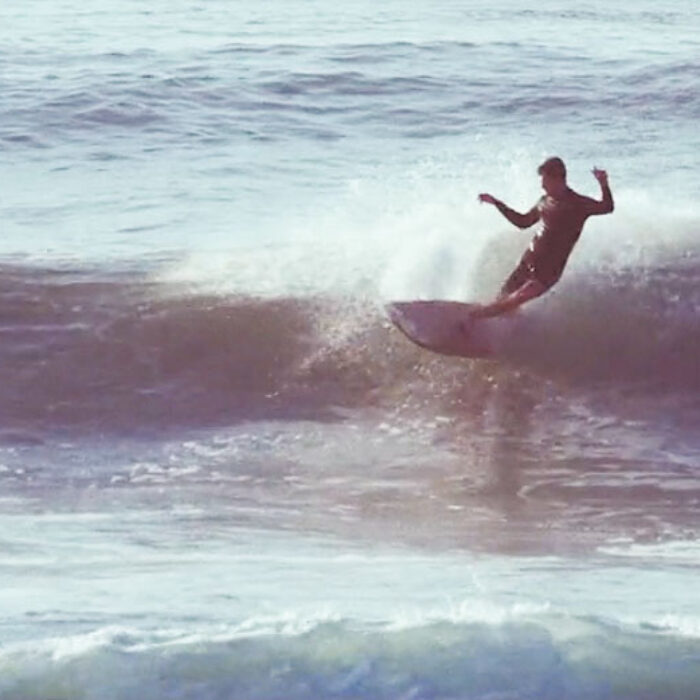 I've always thought that really good longboarding is the art of almost falling down gracefully.