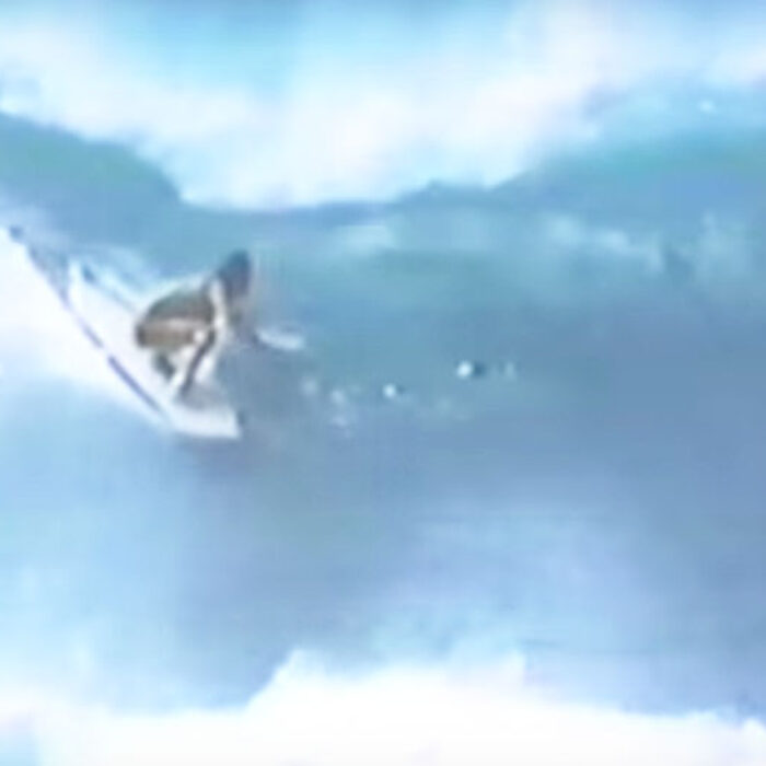 It features some of history's greatest surfers, like David Nuuhiwa, Jock Sutherland, and Greg Noll at Pipeline.