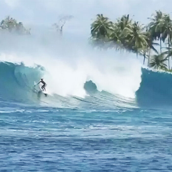 Stick him in barrels big enough to drive a truck through, and the kid with the funny hair will just smile, then turn and go on some of the biggest, hairiest tubes anyone can find.