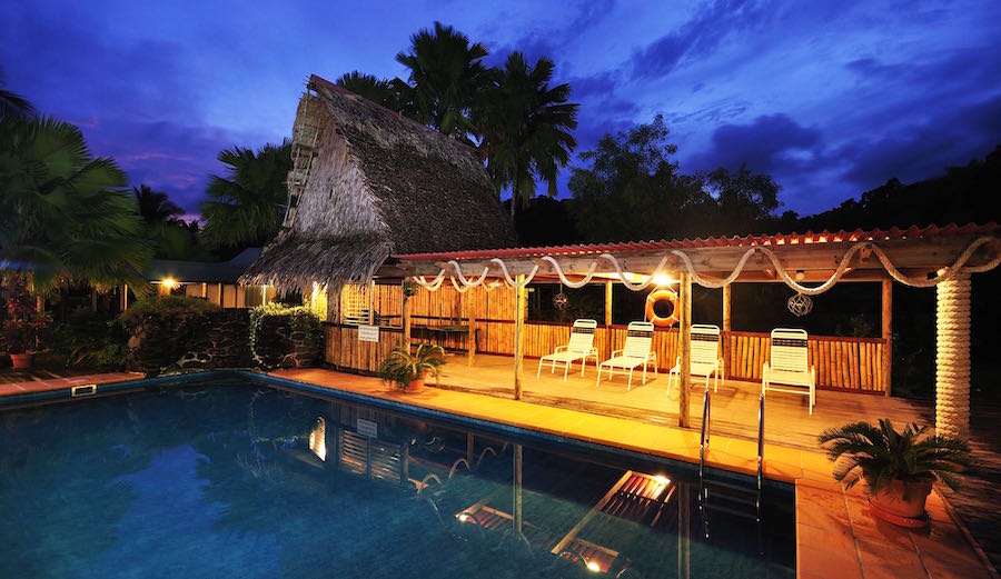 The Nautilus Resort is located on the island of Kosrae in Micronesia. This could be your new 40 hour "work" week. They say money can't buy happiness, but 50 bucks for this view doesn't sound half bad. Photo: Win the Island Estates