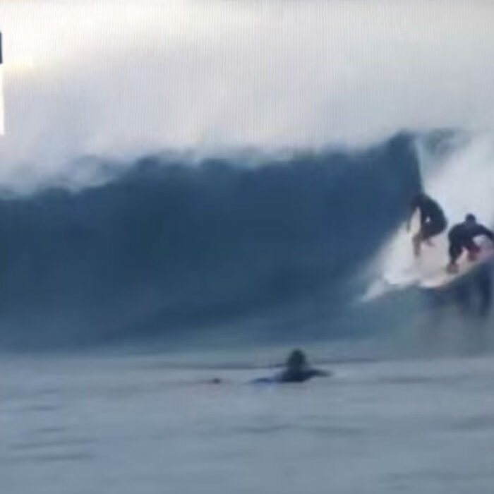 During a morning free surf on the second day of the Fiji Pro, Medina burned Jordy Smith so badly he came up with blisters.