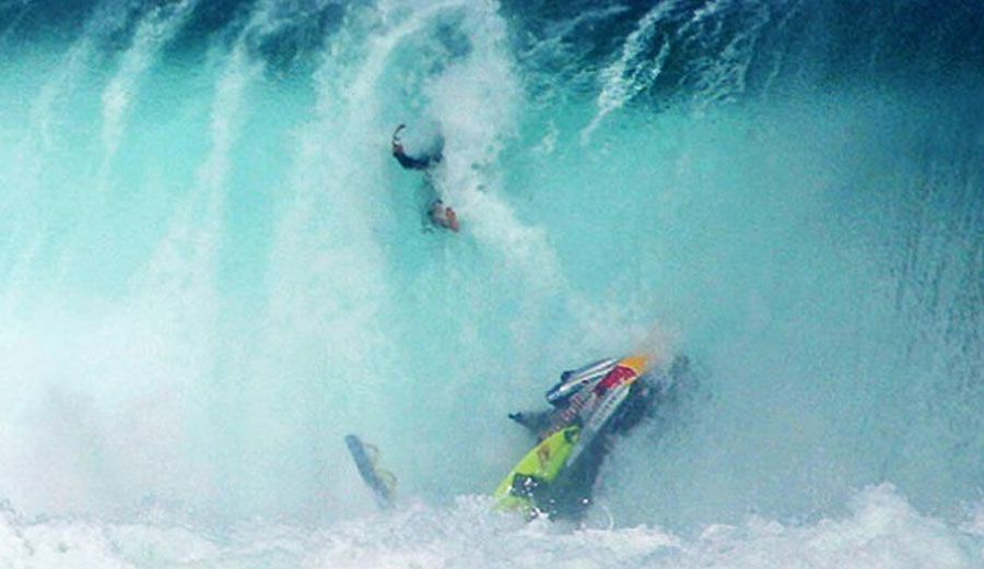 In an ideal world, that ski would never be there. Photo: Youtube