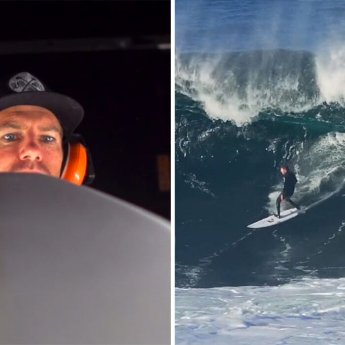 For almost a year, Andrew Mooney has been making surfboards under a company name called Serpent Sleds