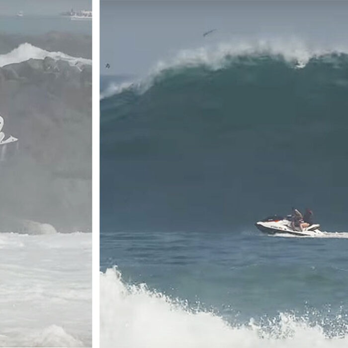 Newport Lifeguards had to rescue a couple who found themselves in a bad situation at the Wedge.
