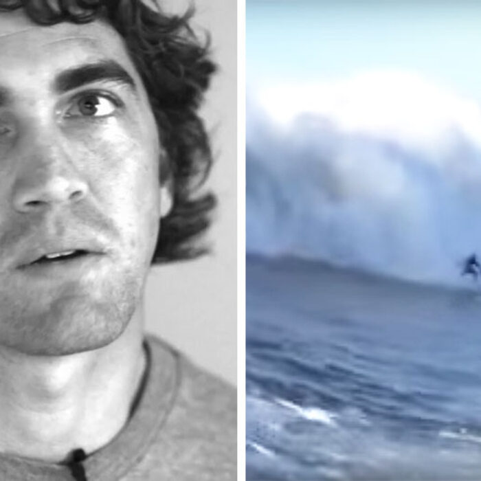 This wave almost took Greg's life. Now he looks at Maverick's a little differently.