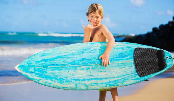 You can learn a lot from a grom. Selflessness is definitely at the top of that list. Photo: Shutterstock