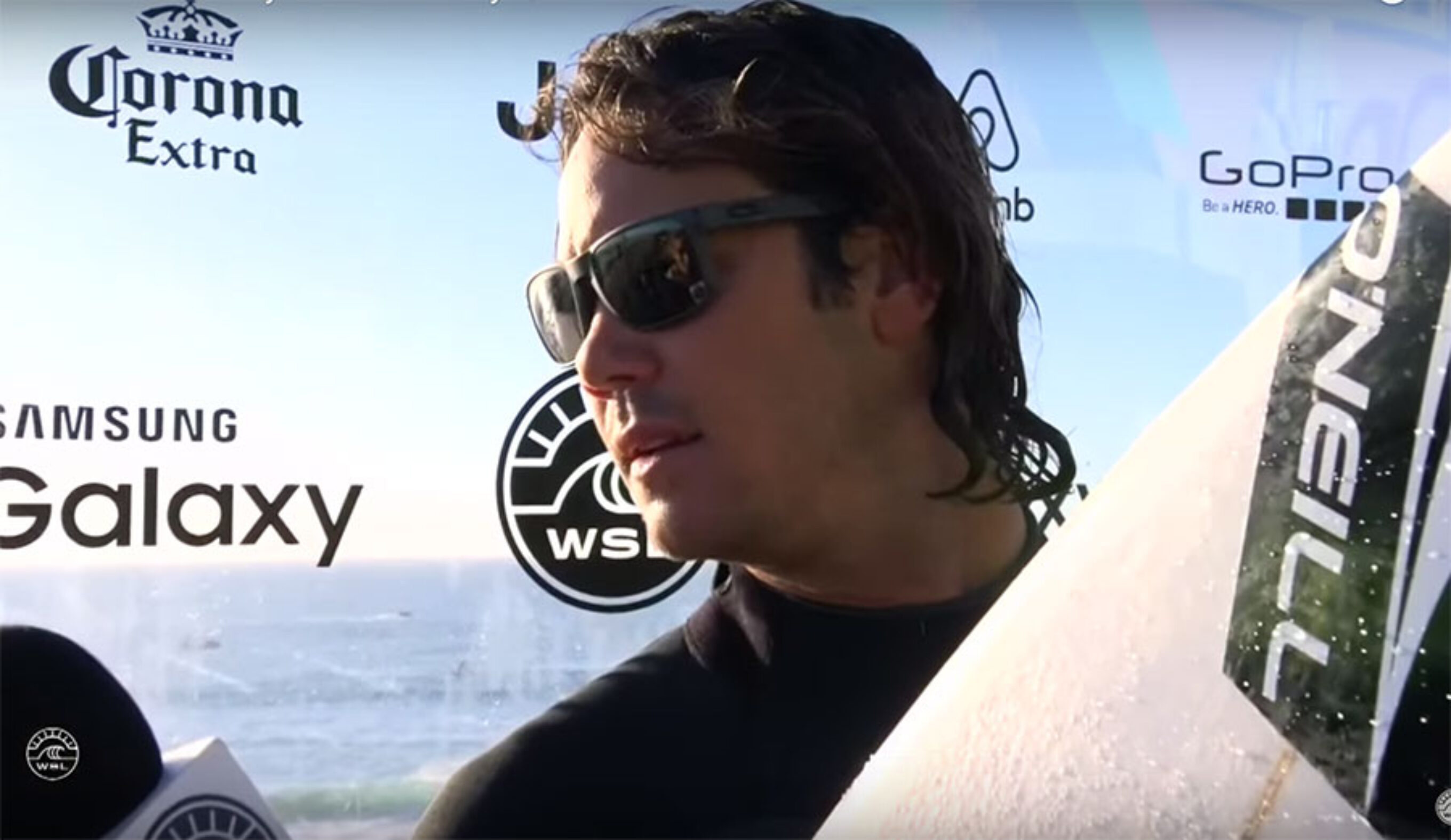 John John Florence and Jordy Smith competed in terrible conditions at J-Bay yesterday.