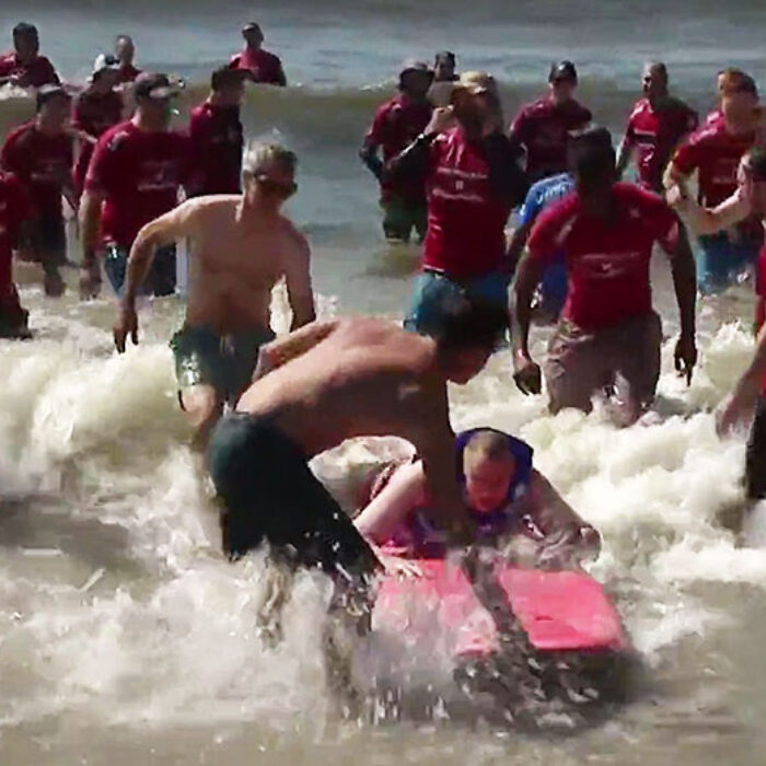 Hundreds of volunteers showed up for “They Will Surf Again" to lend a hand, and almost $10,000 was raised for the participants.