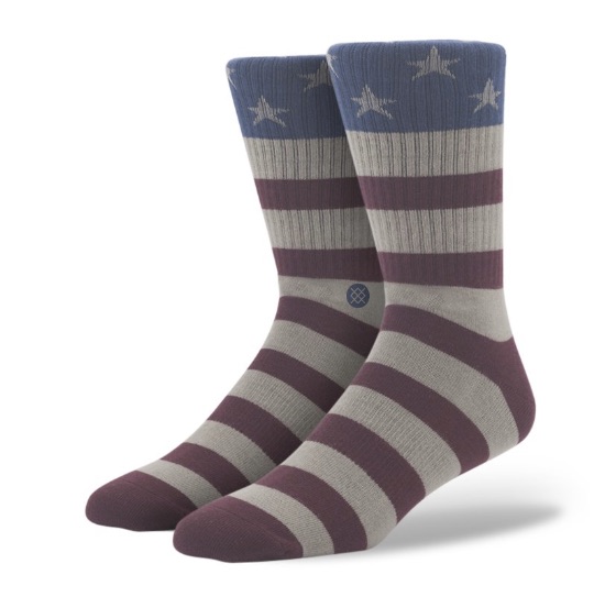 American pride means wrapping your tootsies in Old Glory for the world to see. Photo: Stance