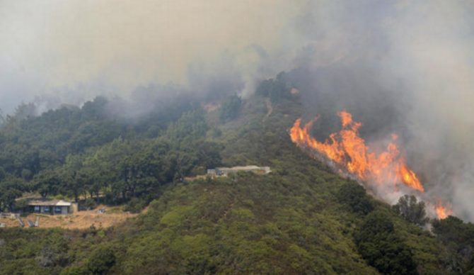 Big wave surfer Don Curry is among those who have lost their homes to the raging Soberanes fire in Monterey County. Photo: L.A. Times