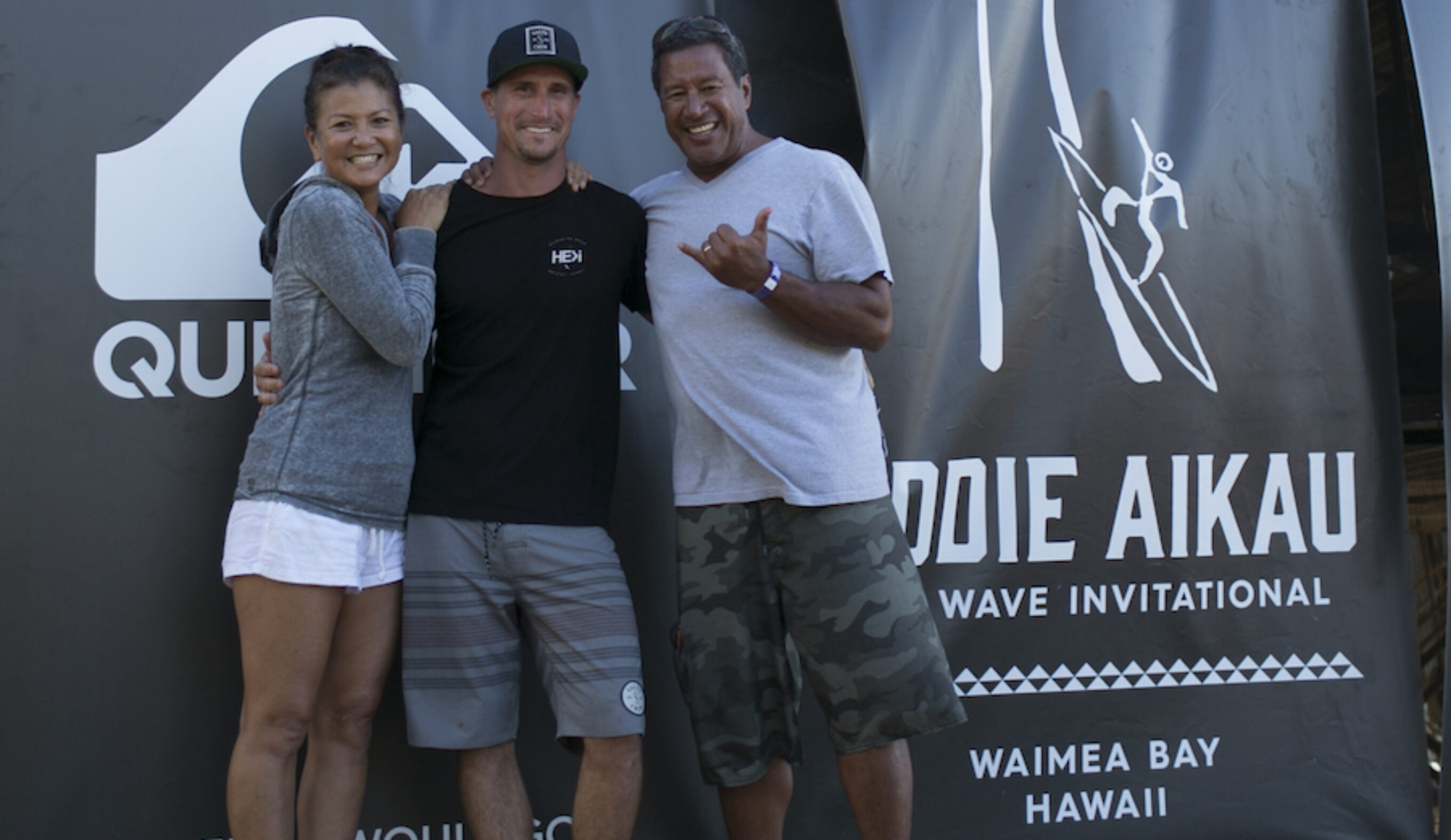 Tammy Moniz, Aaron, and Tony at the Eddie.