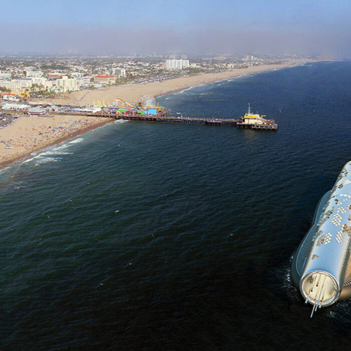 The Pipe would be visible from the Santa Monica Pier.