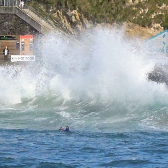Rescue attempt at Cornwall. Image: @paul.l.blatchford