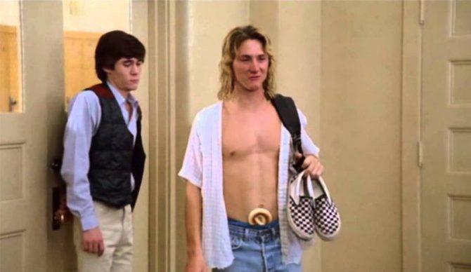 The moment in cinema that made the check slip-on famous.