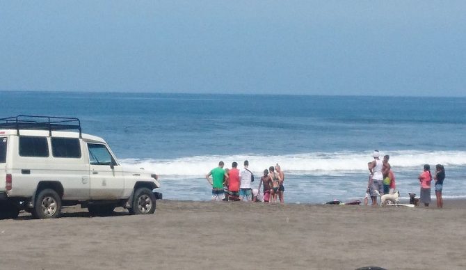 Devan Kennedy was found face down in the channel at Punta Miramar, Nicaragua on Thursday white and blue, unconscious, and unresponsive. Photo: Gregory Chrisman