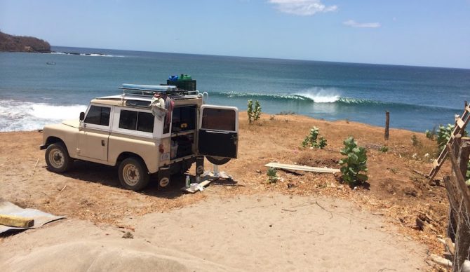Bessie Enjoys the view in Playa Gigante, Nicaragua. Photo: Wyatt Fowler