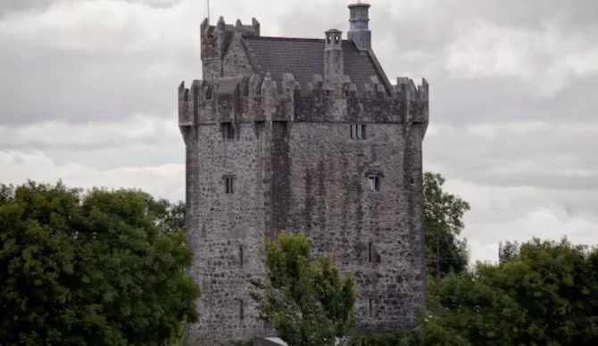 Just think. When the draw bridge is out, you could just paddle across the moat to get to your room. Photo: Airbnb