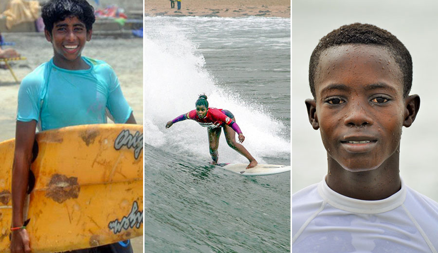 Three of the scholarship winners. Photos: ISA