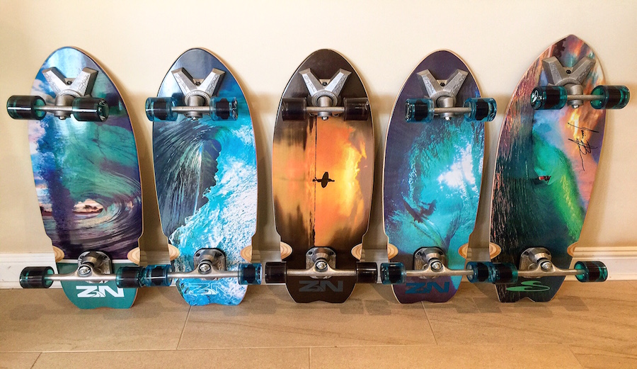 SurfSkate lineup including Jamie O'Brien pro model.