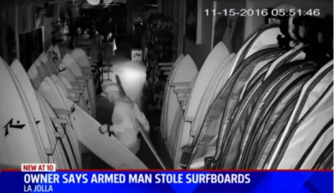 If you know this thief, report him to police in La Jolla. Photo: Fox 5 San Diego