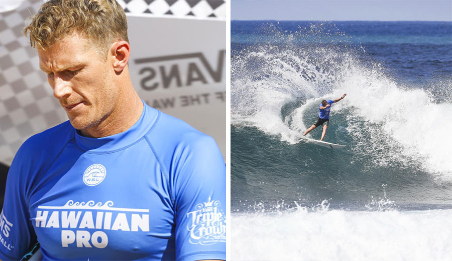 Bede Durbidge is back in a jersey, and we're glad to see it. Photos: WSL