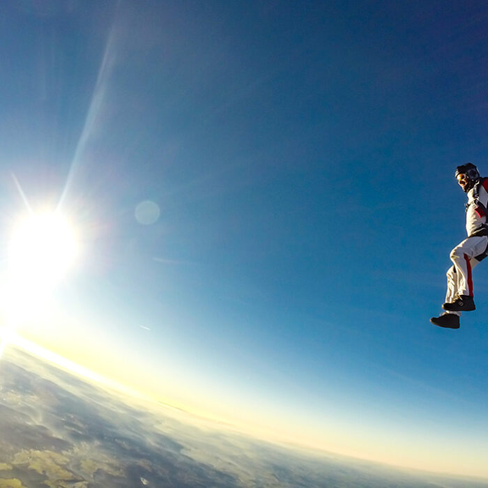 Nothing quite like dropping off a plane. Photo: Filipe Dos Santos Mendes