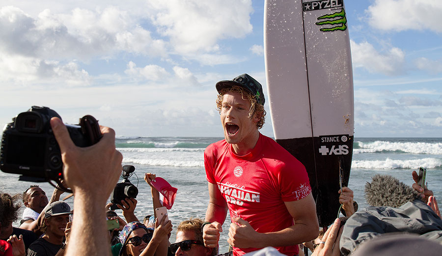 John John Florence, not bored of winning yet. 