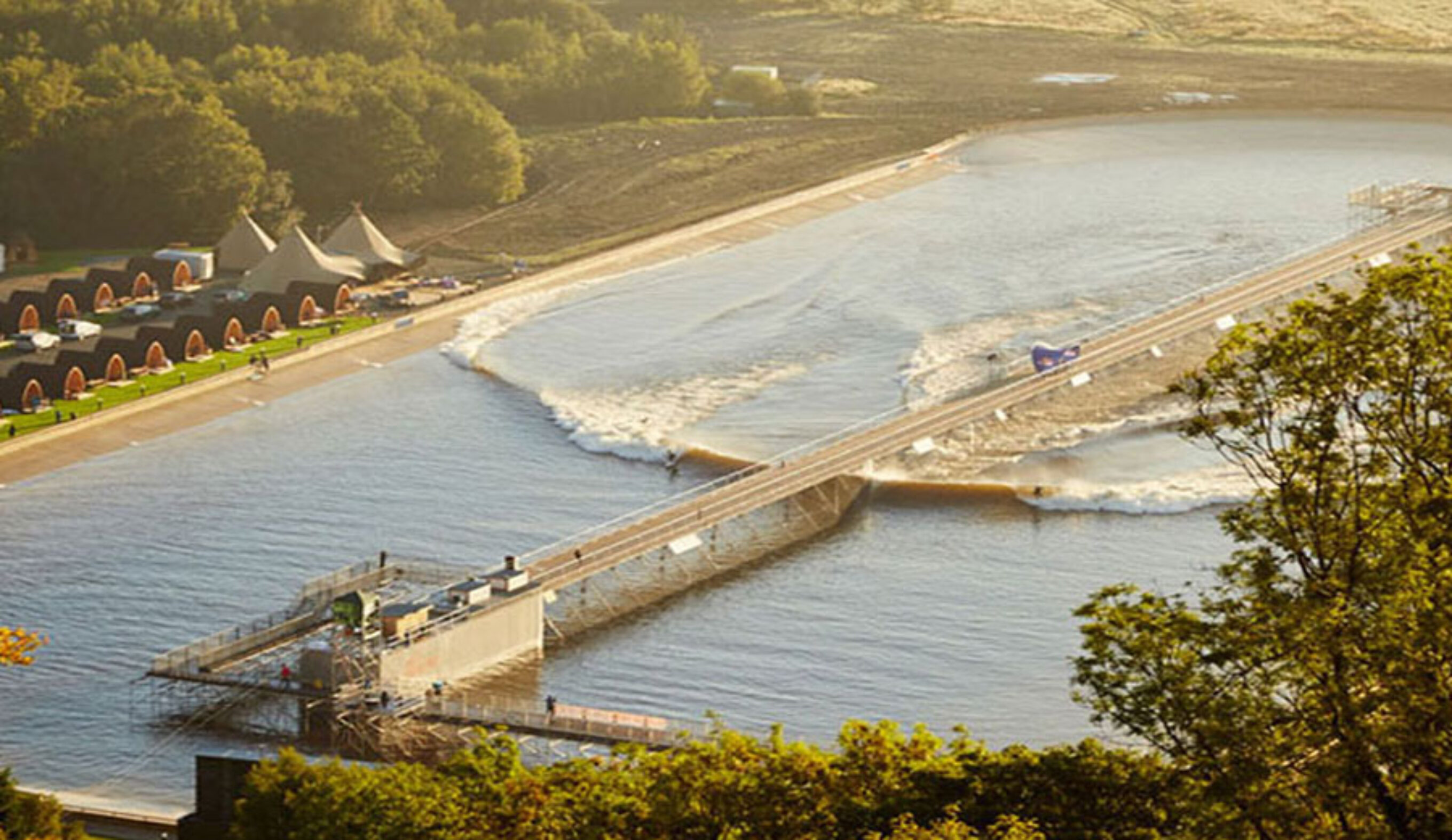 Surf Snowdonia, despite a year's worth of issues, had more than double the visitors they expected. Photo: Surf Snowdonia