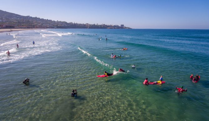 2016 Stance ISA Adaptive Surfing Clinic Partipants. Photo: ISA/Sean Evans