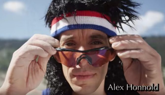 Alex Honnold, incognito. Photo: YouTube