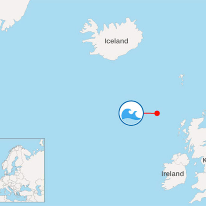 There are some truly big waves in the North Atlantic. Image: CNN