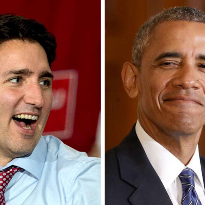 Trudeau: "Hey Obama, wanna piss Trump off?" Obama: "I know just how to do it."