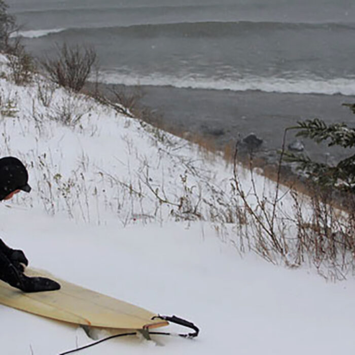 "Most epic sessions for me end with breaking the icicles off my hood and rushing home to a hot shower," says Scott Laderman. Duluth looking nice and toasty in December 2008. Photo: T.C. Worley