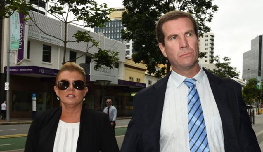 Former Billabong chief executive Matthew Perrin, arrives at court in December Photo: Dan Peled