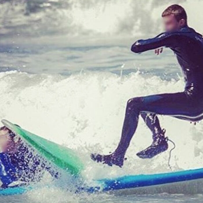 honestly, how mad can you get at a kid who, while smiling and having a blast, steamrolls you on his Wavestorm? Photo: @kook_of_the_day