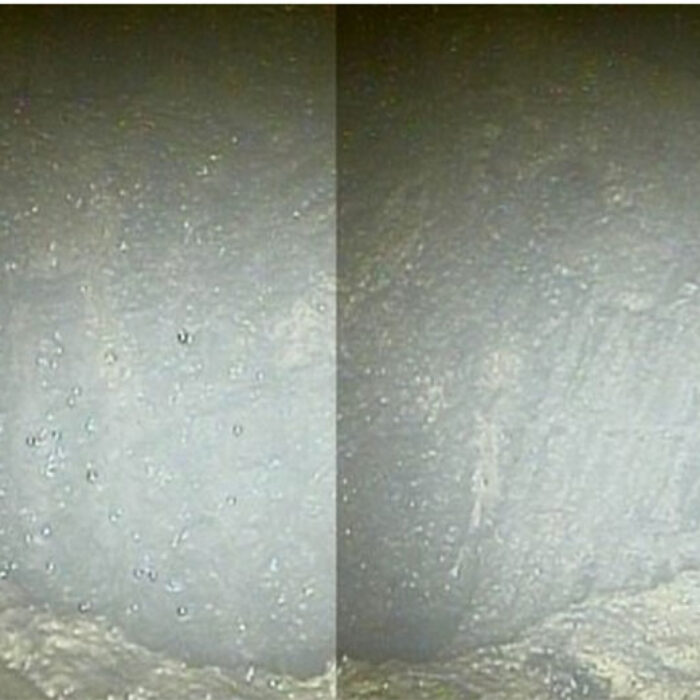 The hole in the grate measures three-feet across. Photo: Tepco