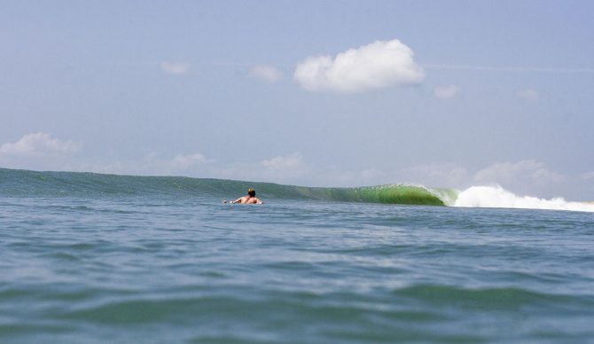 This is what the paddle out looks like. Photo: Rip Curl