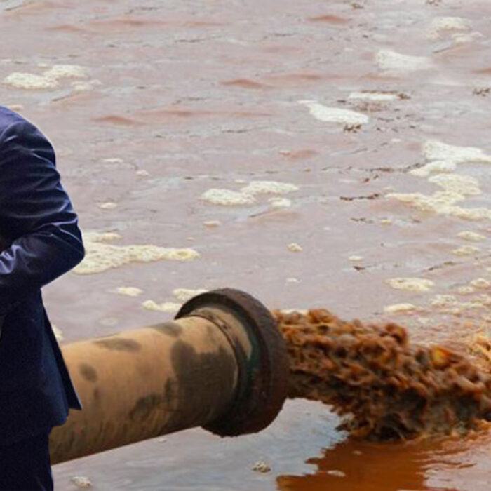 Scott Pruitt, the new head of the EPA, shits on the environment.