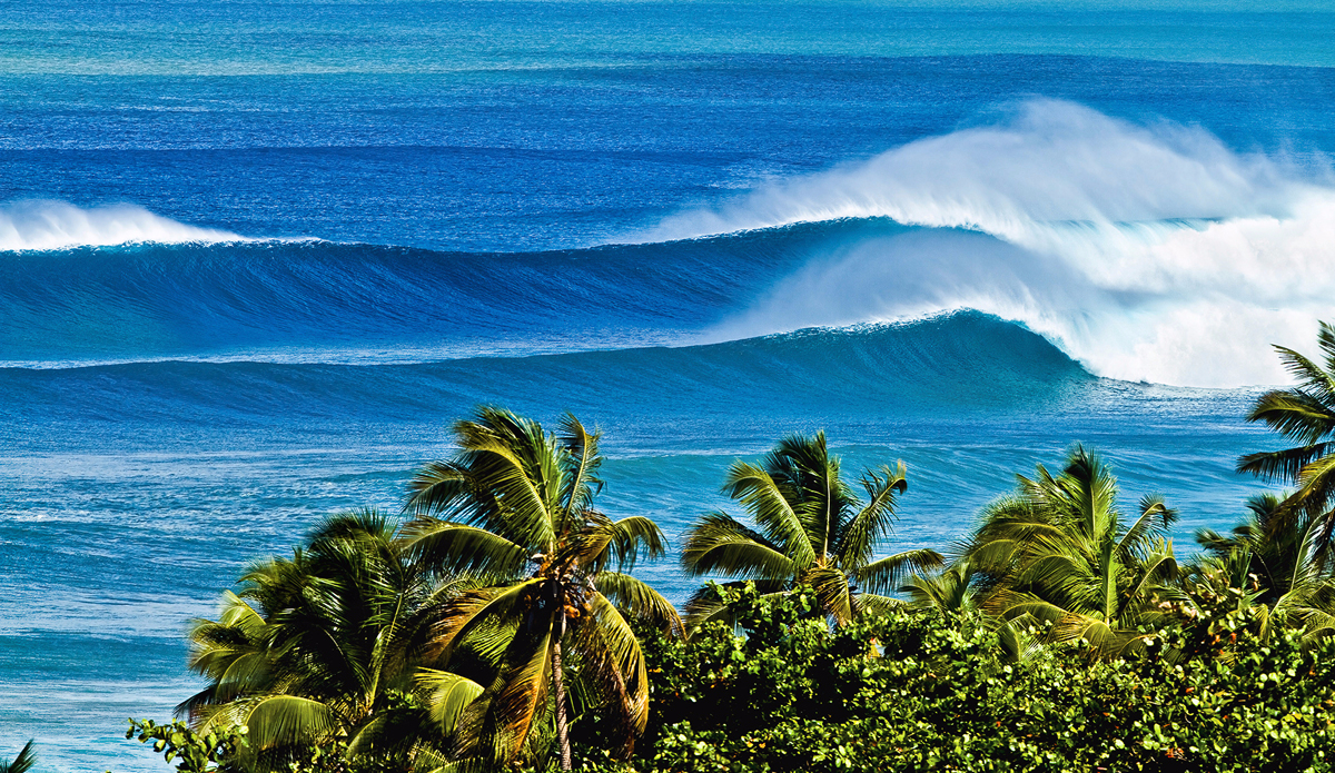Rincon, Puerto Rico. Many people think this shot is Tres Palmas when they see it the first time but it’s actually Sandy Beach. Much bigger than it looks. Photo: <a href="https://evanconwayphoto.com/">Evan Conway</a>