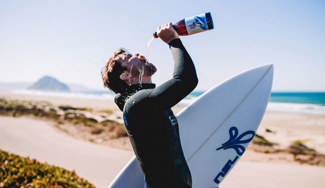 What better way to wash off the salt?