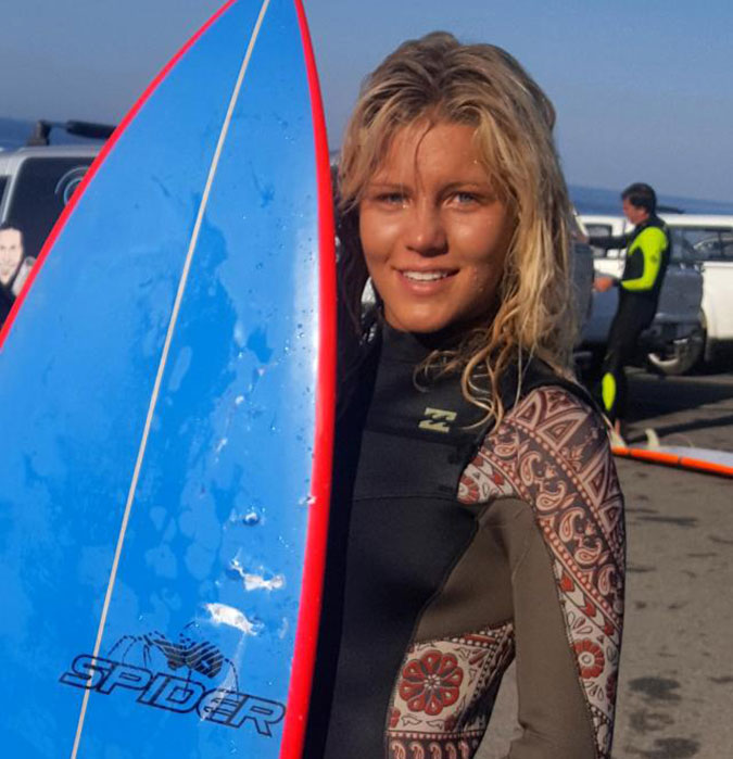 13-year-old Zoe Steyn narrowly escaped a shark attack in South Africa. Photo: Veaudry