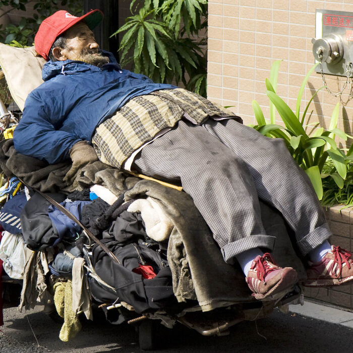 Homelessness is a serious problem around the world. Photo: Michael Maggs/Wikimedia Commons