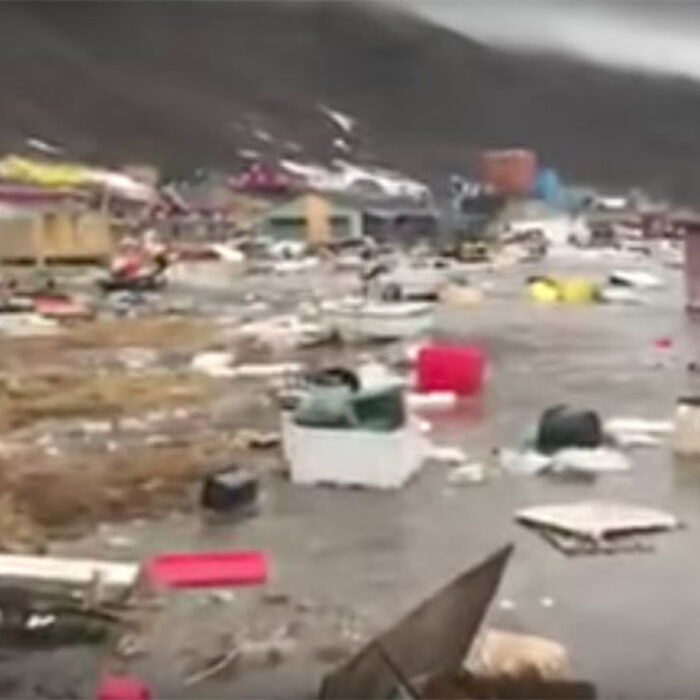 The mega-tsunami was over 300-feet-high and devastated a remote Greenlandic community called Nuugaatsiaq.