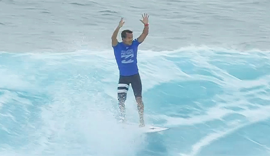 Julian Wilson just won his first Billabong Pro Tahiti Pro event ever. 