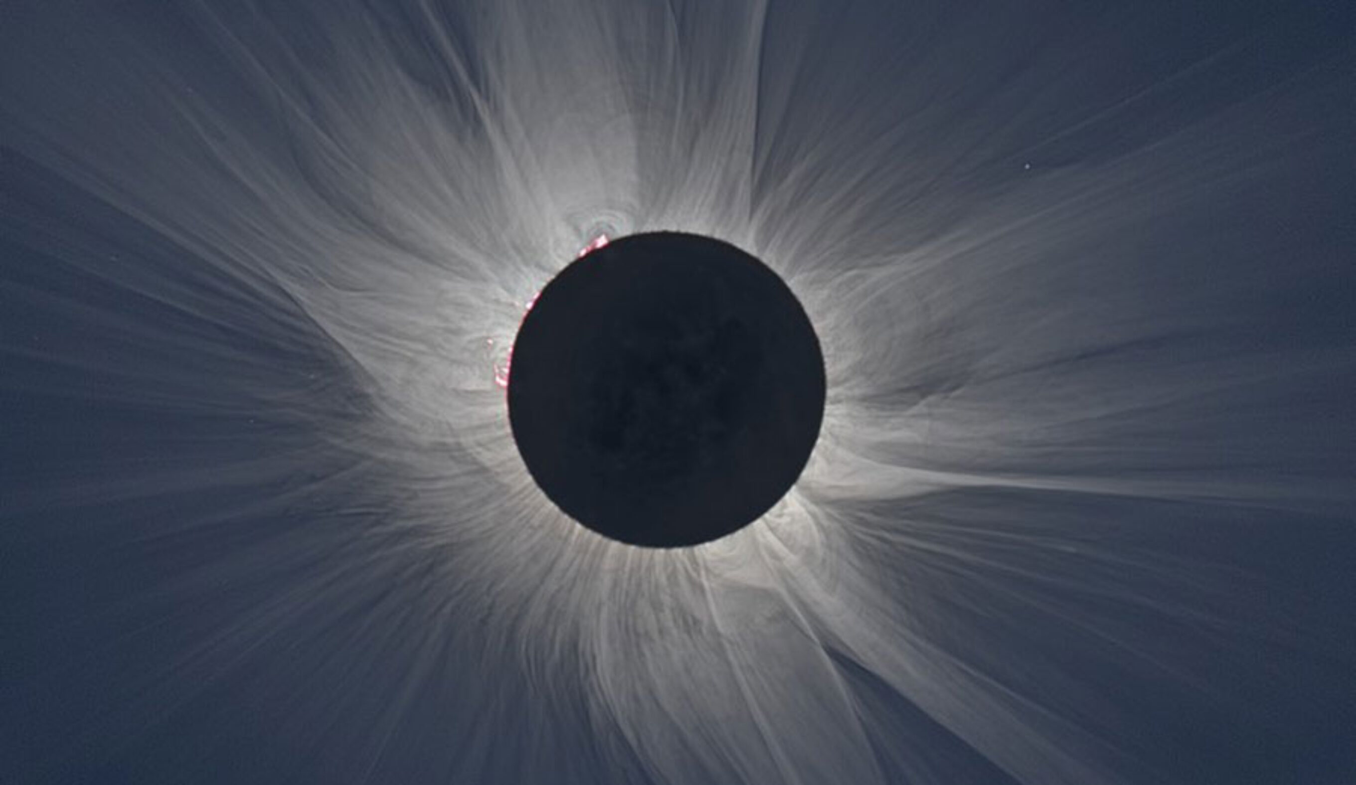 During an eclipse the sun’s corona becomes visible to observers on Earth. Image: NASA